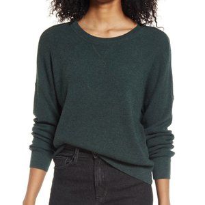Thread & Supply Slouchy Thermal Sweater - Evergreen - Large